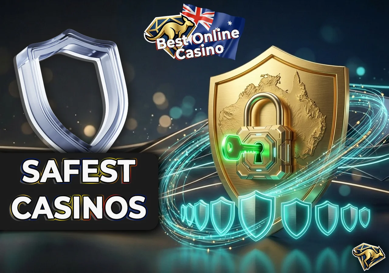 Strong digital shield icon with lock and key protecting player profile data.